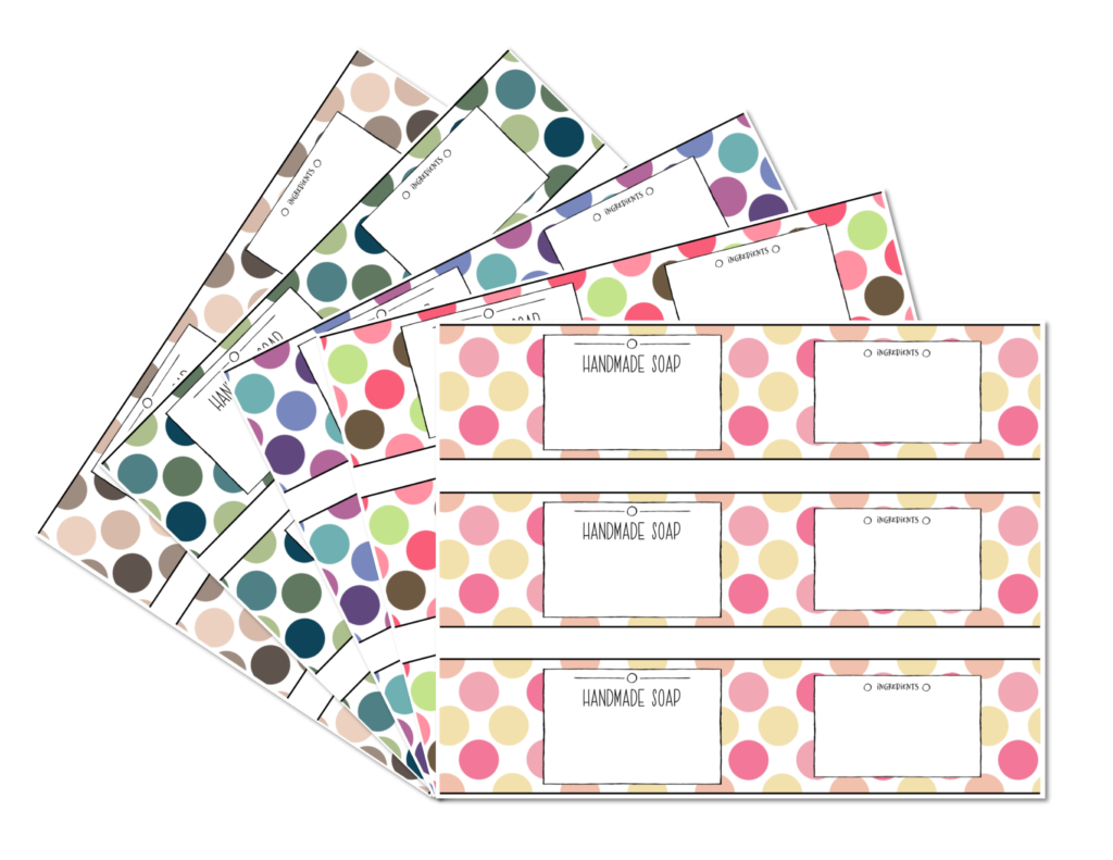 Make your own custom designed soap labels using our templates!