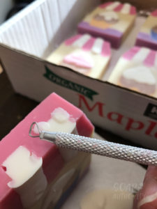 Kawaii Cupcakes Inlaid Soap - Soap Authority: Making detailed soap designs using embeds, soap carving and soap dough!